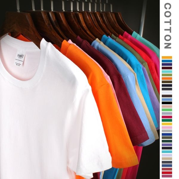 cotton t-shirt 200g student group class activity work clothes blank shirt printing, White;black
cotton t-shirt 200g student group class activity work clothes blank shirt printing, White;black