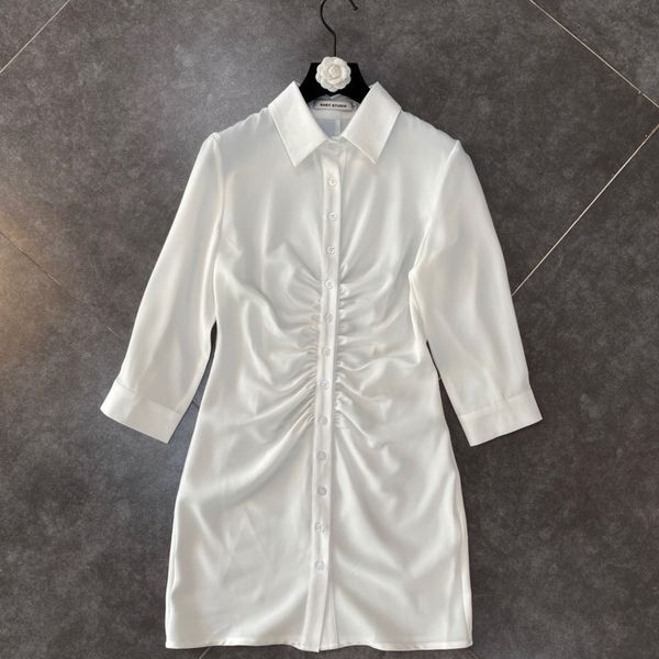 Female Recreation Pitated Unique Breasted Mimi Dress Solid New Turn-down Collar Long Fashion Spring Summer 2021 1ubh, Black;gray
Female Recreation Pitated Unique Breasted Mimi Dress Solid New Turn-down Collar Long Fashion Spring Summer 2021 1ubh, Black;gray