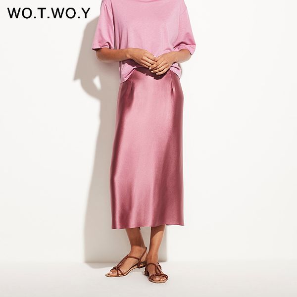 wotwoy summer casual basic skirts women office lady solid mid-calf pencil skirt women black pink long skirts jupe femme 210303
wotwoy summer casual basic skirts women office lady solid mid-calf pencil skirt women black pink long skirts jupe femme 210303