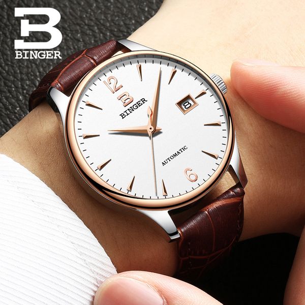 luxury sapphire crystal men's watches automatic self winding genuine leather wrist watch mechanical calendar businessmen, Slivery;brown
luxury sapphire crystal men's watches automatic self winding genuine leather wrist watch mechanical calendar businessmen, Slivery;brown