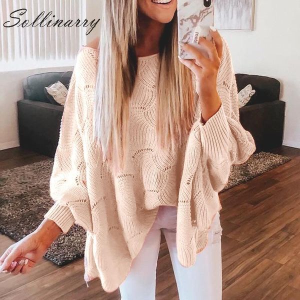 women's sweaters sollinarry asymmetrical autumn winter sweater women oversize chic knitted pullovers plus casual jumper hollow out, White;black
women's sweaters sollinarry asymmetrical autumn winter sweater women oversize chic knitted pullovers plus casual jumper hollow out, White;black