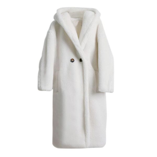 women's wool & blends ladies clothes 2021 fashion women solid medium long wind breaker hooded warm plush coat jackets and coats winter, Black
women's wool & blends ladies clothes 2021 fashion women solid medium long wind breaker hooded warm plush coat jackets and coats winter, Black