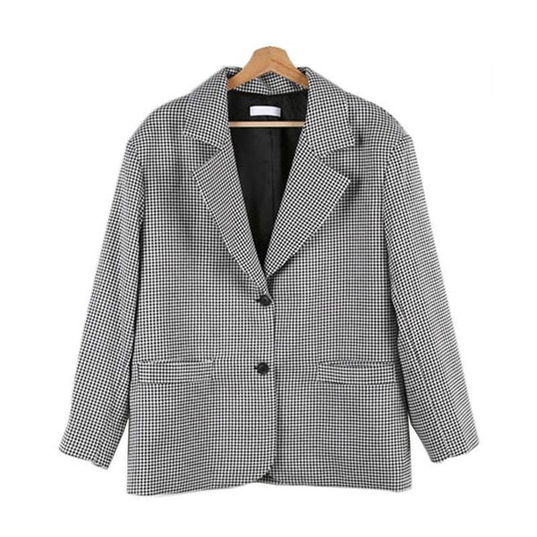 perhaps u women plaid pocket button long sleeve notch collar casual blazer single-breasted chic houndtooth c0342 210529, White;black
perhaps u women plaid pocket button long sleeve notch collar casual blazer single-breasted chic houndtooth c0342 210529, White;black
