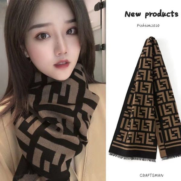 double letter new scarf women's and winter scarf cashmere double-sided warmth keeping fashion versatile shawl, Blue;gray
double letter new scarf women's and winter scarf cashmere double-sided warmth keeping fashion versatile shawl, Blue;gray