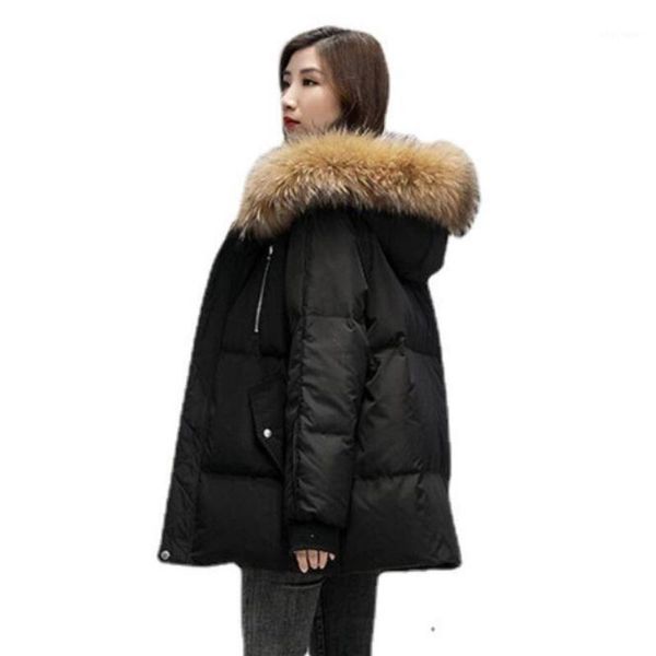women's down & parkas winter loose waterproof snow coat jacket 2021 chic raccoon fur hooded casual warm, Black
women's down & parkas winter loose waterproof snow coat jacket 2021 chic raccoon fur hooded casual warm, Black