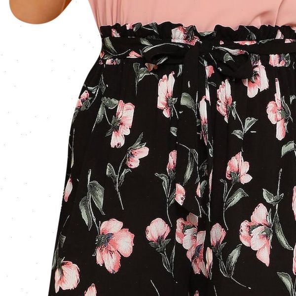 fashion womens bohemian casual plus size print high waist pleated stretch belt wide leg shorts pantalones de verano para, White;black
fashion womens bohemian casual plus size print high waist pleated stretch belt wide leg shorts pantalones de verano para, White;black