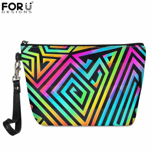 cosmetic bags & cases forudesigns gradient geometric maze women portable makeup organizer girls pu bag toiletry travel kit storage 
cosmetic bags & cases forudesigns gradient geometric maze women portable makeup organizer girls pu bag toiletry travel kit storage