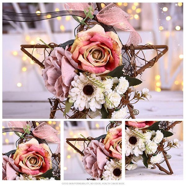 decorative flowers & wreaths diy flower decoration pentagonal star garland rattan ornaments christmas family wedding fake supplies
decorative flowers & wreaths diy flower decoration pentagonal star garland rattan ornaments christmas family wedding fake supplies