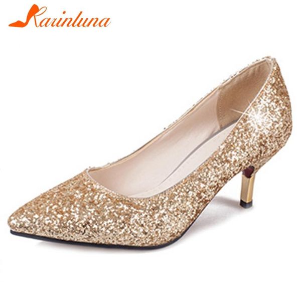 dress shoes karin fashion female 2021 brand pumps pointed toe slip on thin heel casual party golden women bling, Black
dress shoes karin fashion female 2021 brand pumps pointed toe slip on thin heel casual party golden women bling, Black