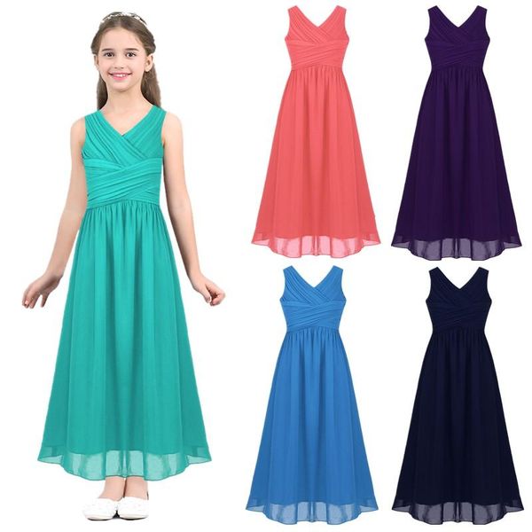 girl's dresses chiffon pleated sleeveless v neck holy communion dress kid flower girl wedding party children's clohting, Red;yellow
girl's dresses chiffon pleated sleeveless v neck holy communion dress kid flower girl wedding party children's clohting, Red;yellow