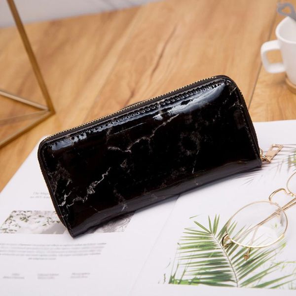 coin purses arrival 2021 women fashion ladies patent leather long solid color marble zipper clutch bag elegant soft wallet portmonaie #2, Red;black
coin purses arrival 2021 women fashion ladies patent leather long solid color marble zipper clutch bag elegant soft wallet portmonaie #2, Red;black