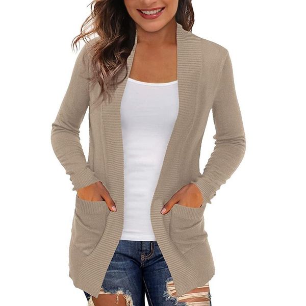 women's knits & tees women thin cardigan sweater cotton pocket long sleeve open stitch loose sweaters tunic female casual casaco femme, White
women's knits & tees women thin cardigan sweater cotton pocket long sleeve open stitch loose sweaters tunic female casual casaco femme, White