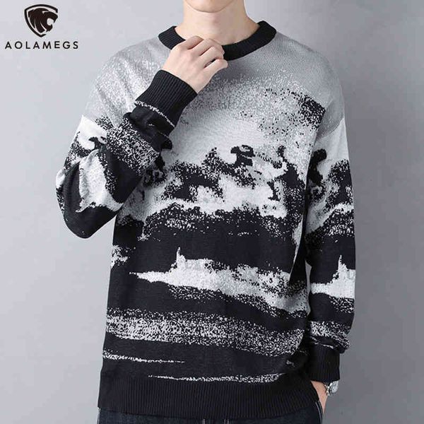 aolamegs sweater men gradient inkjet o-neck knitted jumper winter warm casual simple fashion all-match knitwear male streetwear, Black
aolamegs sweater men gradient inkjet o-neck knitted jumper winter warm casual simple fashion all-match knitwear male streetwear, Black