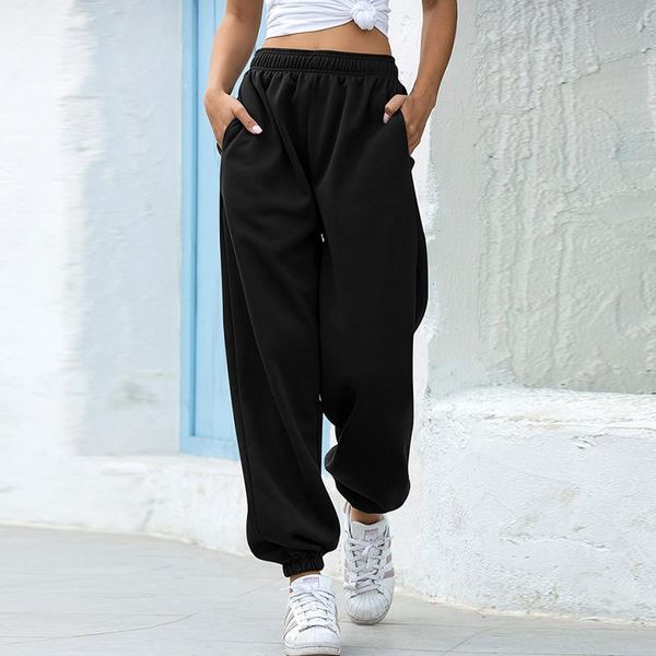 women's pants & capris women autumn oversize sweatpants solid color sport full length elastic waist soft comfort casual loose pocket tr, Black;white
women's pants & capris women autumn oversize sweatpants solid color sport full length elastic waist soft comfort casual loose pocket tr, Black;white