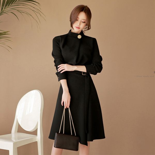 2021 new com cinto outono elegante vantage manga longa senhora do escritrio vestido roupas robe adus, Black;gray
2021 new com cinto outono elegante vantage manga longa senhora do escritrio vestido roupas robe adus, Black;gray