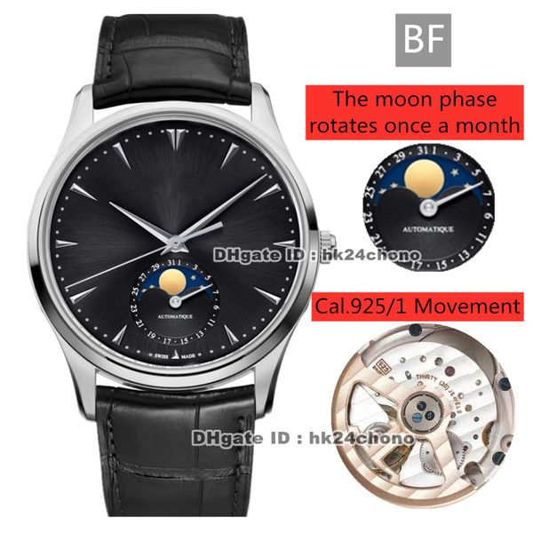 bf master control master ultra thin moon 39mm steel cal.925/1 automatic mens watch 1368470 black dial leather strap gents watches, Slivery;brown
bf master control master ultra thin moon 39mm steel cal.925/1 automatic mens watch 1368470 black dial leather strap gents watches, Slivery;brown