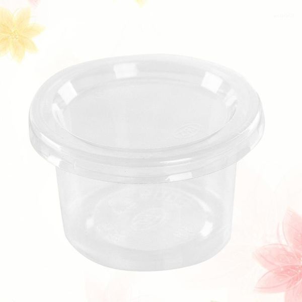 100pcs 150ml disposable portion cups condiment cup with cover for sauce yogurt jelly pudding storage bottles & jars
100pcs 150ml disposable portion cups condiment cup with cover for sauce yogurt jelly pudding storage bottles & jars