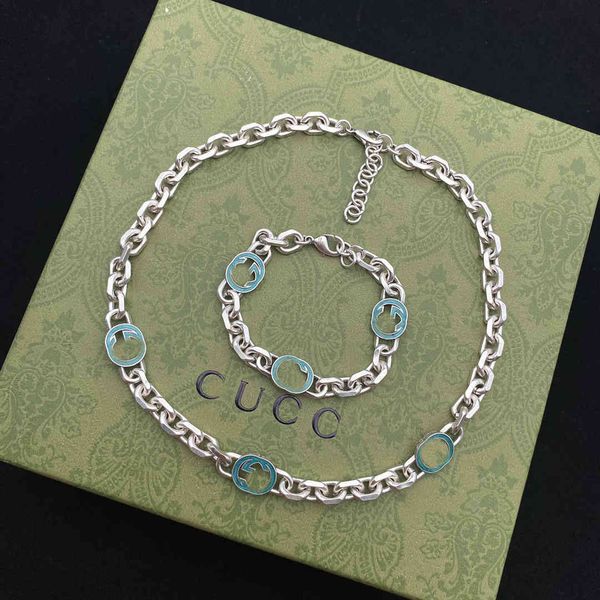 design jewelry new letter enamel earrings bracelet neck chain fashion trend jewelry, the same style, Silver
design jewelry new letter enamel earrings bracelet neck chain fashion trend jewelry, the same style, Silver