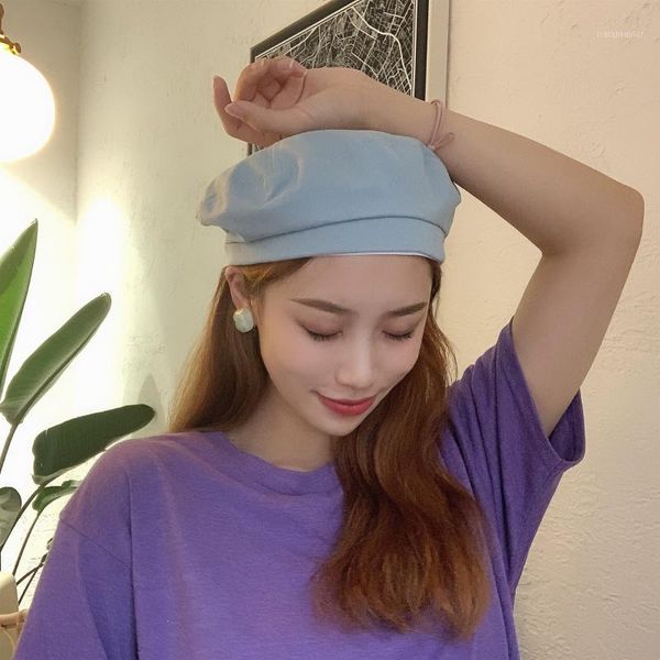 berets fashion woman solid color girl beret beanie painter summer spring sun hat, Blue;gray
berets fashion woman solid color girl beret beanie painter summer spring sun hat, Blue;gray
