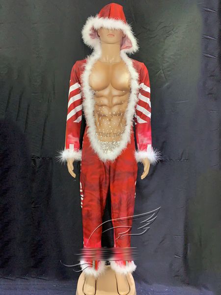 men jumpsuit muscle print red long one-piece hoodie christmas party costume modern nightclub santa claus cosplay clothes vdb3065, Black;red
men jumpsuit muscle print red long one-piece hoodie christmas party costume modern nightclub santa claus cosplay clothes vdb3065, Black;red
