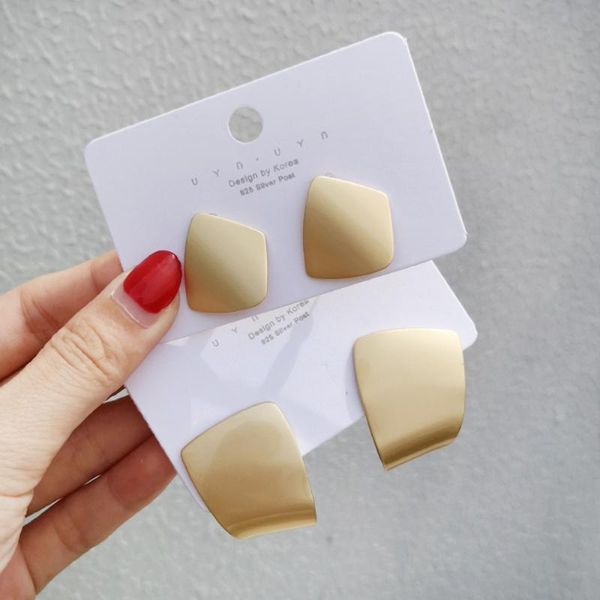 hair accessories elegant matte gold color big geometric earrings for women irregular simple metal statement jewelry, Slivery;white
hair accessories elegant matte gold color big geometric earrings for women irregular simple metal statement jewelry, Slivery;white
