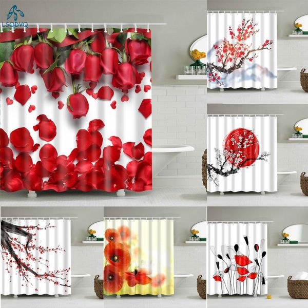 shower curtains japanese style cherry blossoms red rose bathroom curtain frabic waterproof polyester with hooks
shower curtains japanese style cherry blossoms red rose bathroom curtain frabic waterproof polyester with hooks