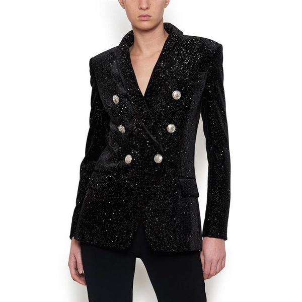 women's suits & blazers high street est baroque fashion 2021 designer blazer jacket shawl collar bling star velvet coat, White;black
women's suits & blazers high street est baroque fashion 2021 designer blazer jacket shawl collar bling star velvet coat, White;black