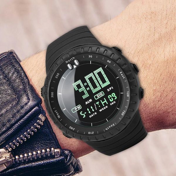 wristwatches men's 2021 waterproof watch multi-function chronograph black digital outdoor sports, Slivery;brown
wristwatches men's 2021 waterproof watch multi-function chronograph black digital outdoor sports, Slivery;brown
