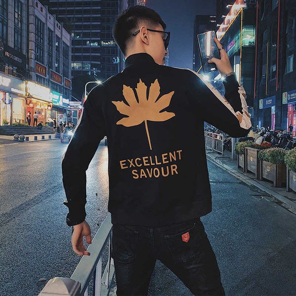 social spirit guy autumn and winter coat men's new korean slim jacket thickening trend, Black;brown
social spirit guy autumn and winter coat men's new korean slim jacket thickening trend, Black;brown