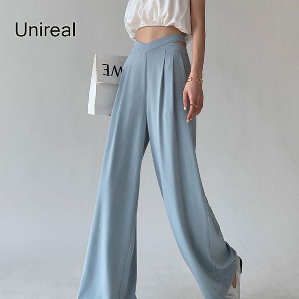 women's pants & capris unireal 2021 autumn streetwear women wide leg high waist casual trousers loose black long blazer, Black;white
women's pants & capris unireal 2021 autumn streetwear women wide leg high waist casual trousers loose black long blazer, Black;white