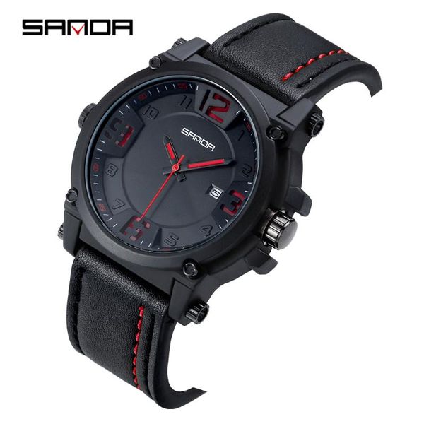 wristwatches sanda brand 2021 fashion luxury men's military waterproof leather sport quartz watches busines date casual clock, Slivery;brown
wristwatches sanda brand 2021 fashion luxury men's military waterproof leather sport quartz watches busines date casual clock, Slivery;brown