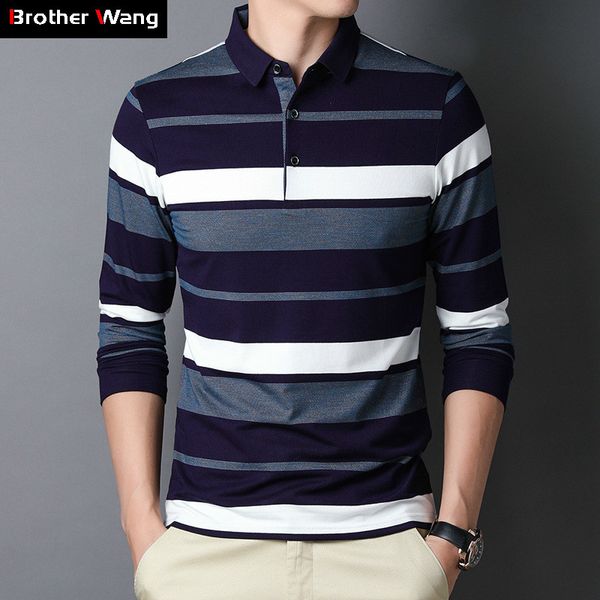 2021 brother wang men's new business casual fashion stripe long sleeve t-shirt male brand clothes 8j2t, White;black
2021 brother wang men's new business casual fashion stripe long sleeve t-shirt male brand clothes 8j2t, White;black