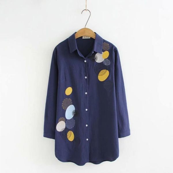plus size embroidery women loose cotton navy white shirts 2021 spring autumn casual ladies soft blouse female women's blouses &1
plus size embroidery women loose cotton navy white shirts 2021 spring autumn casual ladies soft blouse female women's blouses &1