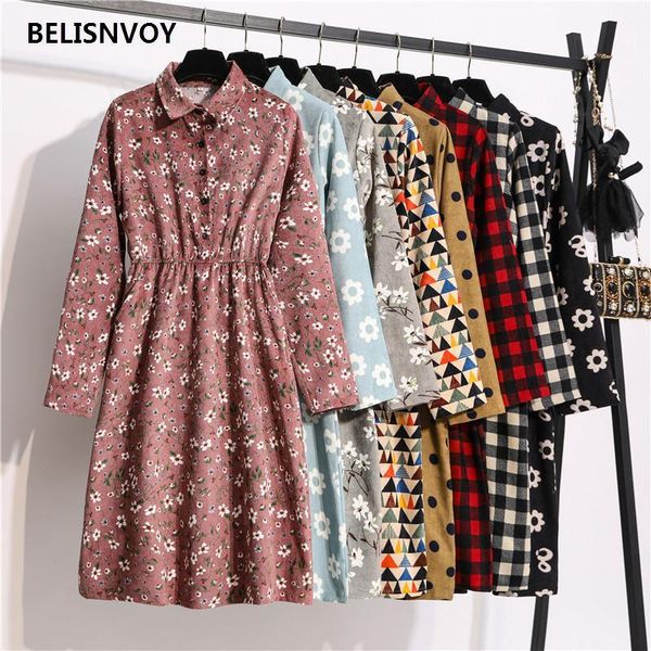 casual dresses autumn winter corduroy baggy floral printed women elastic waist elegant vintage stand collar dress female party vestidos, Black;gray
casual dresses autumn winter corduroy baggy floral printed women elastic waist elegant vintage stand collar dress female party vestidos, Black;gray