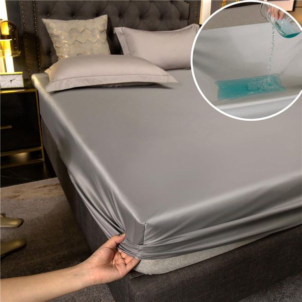 sheets & sets silky waterproof solid fitted sheet all-around elastic urine-proof bed double twin queen king mattress protection cover
sheets & sets silky waterproof solid fitted sheet all-around elastic urine-proof bed double twin queen king mattress protection cover