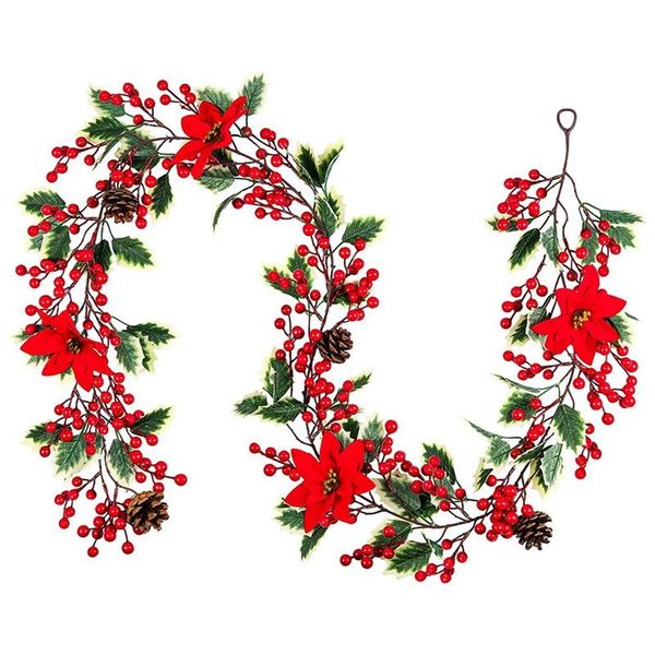 decorative flowers & wreaths 6.3ft red berry christmas garland, artificial poinsettia garland,christmas garland with pine cones
decorative flowers & wreaths 6.3ft red berry christmas garland, artificial poinsettia garland,christmas garland with pine cones