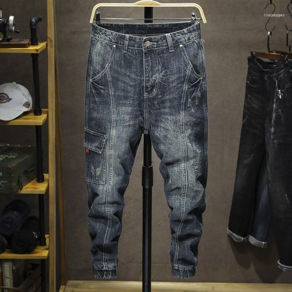men's jeans men 2021 retro blue denim stretch jogger pants man fashion side pocket casual haren jean trousers plus size 42,2061
men's jeans men 2021 retro blue denim stretch jogger pants man fashion side pocket casual haren jean trousers plus size 42,2061