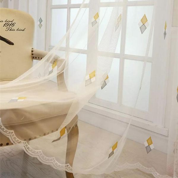 curtain & drapes rhombusembroidery simple modern country high-quality tulle bedroom and living room translucidus (shading rate 1%-40%)
curtain & drapes rhombusembroidery simple modern country high-quality tulle bedroom and living room translucidus (shading rate 1%-40%)