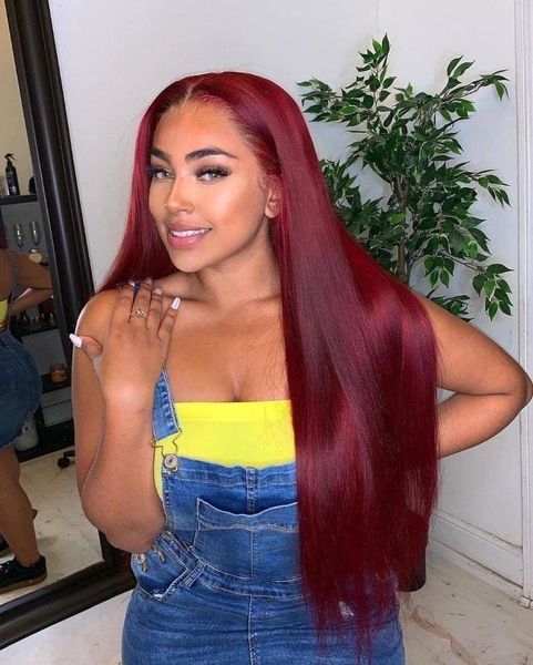 synthetic wigs long straight hair wine red for women t-part natural hairline burgundy lace front, Black
synthetic wigs long straight hair wine red for women t-part natural hairline burgundy lace front, Black