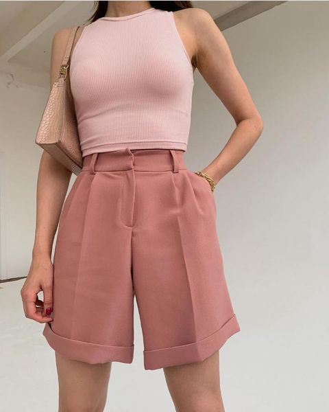 women's shorts elegant fashion women 2021 summer casual solid high waist loose for girls female clothing, White;black
women's shorts elegant fashion women 2021 summer casual solid high waist loose for girls female clothing, White;black