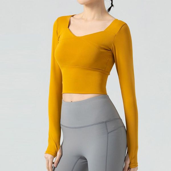 yoga outfit women's t-shirts long sleeve running tees quick dry fitness gym tracksuit slim crop sports shirts with thumb holes
yoga outfit women's t-shirts long sleeve running tees quick dry fitness gym tracksuit slim crop sports shirts with thumb holes