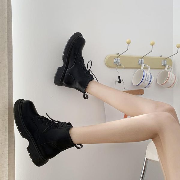 boots 2021 motorcycle women's winter soft leather shoes black botas wedges female lace up platforms women white mujer
boots 2021 motorcycle women's winter soft leather shoes black botas wedges female lace up platforms women white mujer