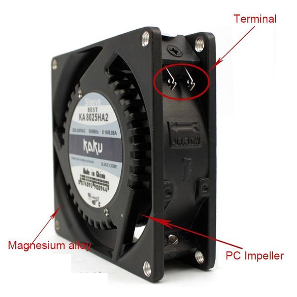 electric fans ka8025ha2 80*80*25mm terminal type original kaku 220v 0.10/0.06a axial fan cooling
electric fans ka8025ha2 80*80*25mm terminal type original kaku 220v 0.10/0.06a axial fan cooling