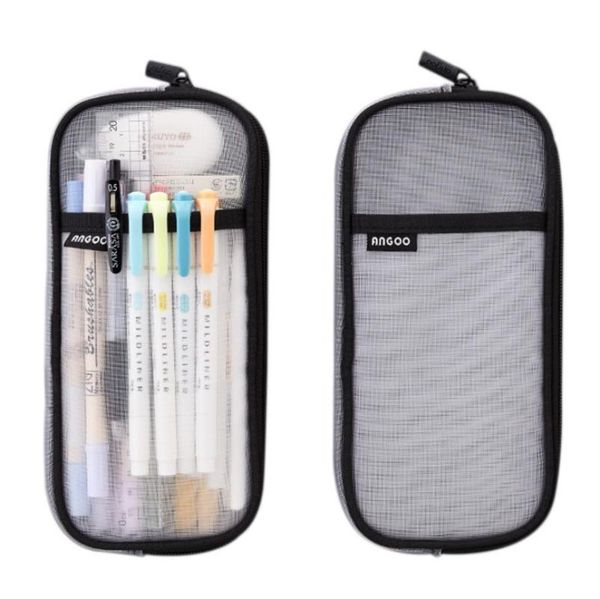 storage bags pen case large capacity transparent pencil-box container bag for home school office
storage bags pen case large capacity transparent pencil-box container bag for home school office