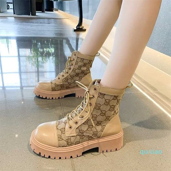 women's boots stitching leather martin comfortable warm high-value fashion platform student shoes 211022, Black
women's boots stitching leather martin comfortable warm high-value fashion platform student shoes 211022, Black