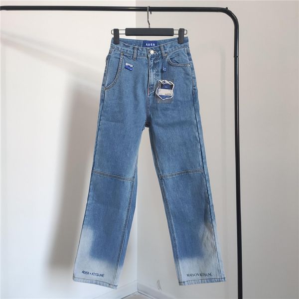2021 new fox adererror embroidery maison kitsune jean men women 1:1 streetwear ader error denim pants x5s7, Blue
2021 new fox adererror embroidery maison kitsune jean men women 1:1 streetwear ader error denim pants x5s7, Blue