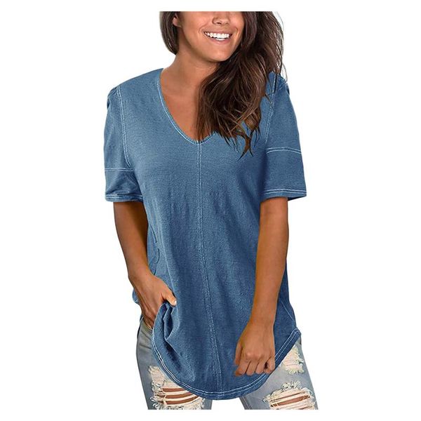 women's t-shirt solid color tshirt for woman short sleeve streetwear casual loose soft cotton style fashion women, White
women's t-shirt solid color tshirt for woman short sleeve streetwear casual loose soft cotton style fashion women, White