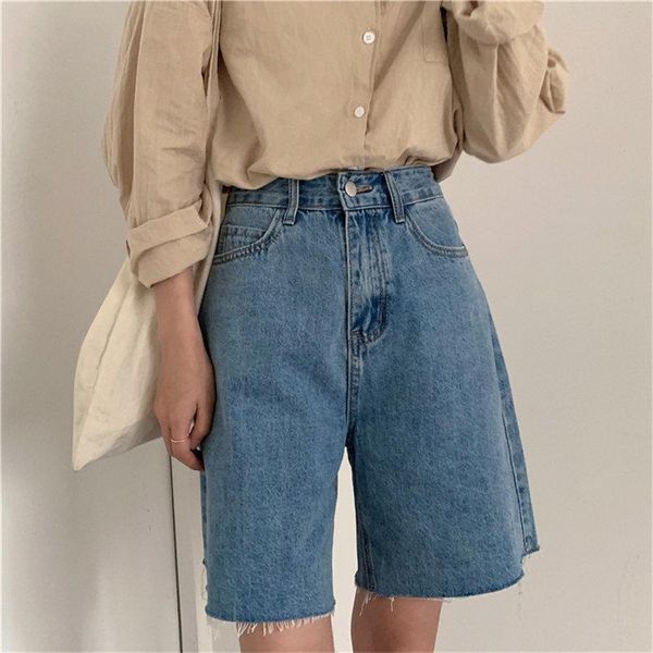 denim solid light washed cowboy women korean loose all match 2021 large size shorts high waist casual jeans shorts new, White;black
denim solid light washed cowboy women korean loose all match 2021 large size shorts high waist casual jeans shorts new, White;black