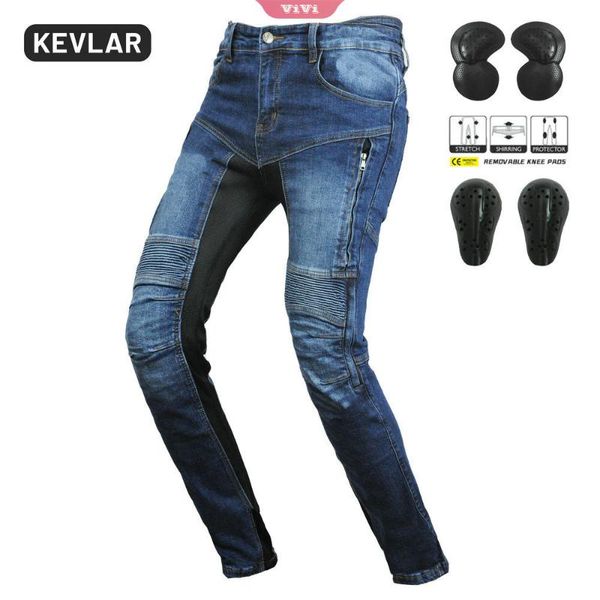 men's jeans motorcycle pants casual high waist zipper breathable lining with upgrade protective pads, Blue
men's jeans motorcycle pants casual high waist zipper breathable lining with upgrade protective pads, Blue
