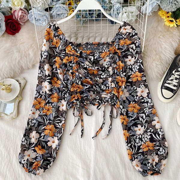 2021 bohemian summer holiday beach women chiffon shirts elegant square collar drawstring long sleeve boho print blouse blusas g5j2, Blue
2021 bohemian summer holiday beach women chiffon shirts elegant square collar drawstring long sleeve boho print blouse blusas g5j2, Blue